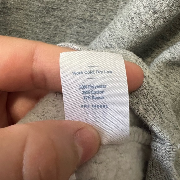 Marine layer Women's Sherpa Crew Pullover in Heather Grey - Picture 6 of 11